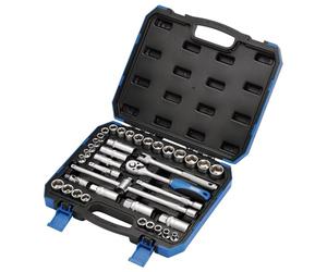 Draper DD39AM 3/20,3 cm centimetri. Dr. mm/AF Combined socket set (39 pezzi), blu
