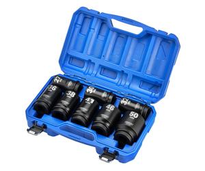 Draper Deep Impact Set Bussole 8 Pezzi 1in 27-50mm Hi Torq Astuccio 20210