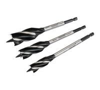 Draper Esperto 4 Scanalato Punta da Trivella Set 165mm 3 Pezzi 0.6cm 6.35mm Hex