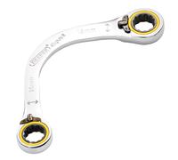 Draper Esperto Alta Torsione Doppio Anello Metà Luna Cricchetto Chiave 14 x 16mm