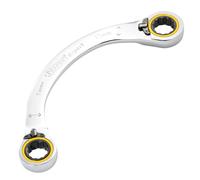 Draper Esperto Alta Torsione Doppio Anello Metà Luna Cricchetto Chiave 15 x 17mm