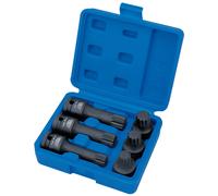 Draper Esperto Impact Spline Punta Set 1.3cmD 6 Pezzi M14 M16 M18 Corto E Lungo