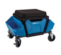 Draper Esperto Lavoro Sgabello Blu Gommapiuma H 375 L 535 W 420mm Lato Storage