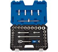 Draper Esperto Metric Imperial Presa Set 1.3cmD 41 Pezzi 6 Punto Cromato 16453
