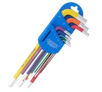 Draper Esperto Metrico Braccio Lungo Set Chiavi Esagonali Colore Codice 9 Pezzi