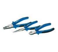 Draper Esperto Resistente Impugnatura Morbida Pinze Set 3 Pezzi IN Un Blow Forma