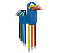 Draper Esperto Torx Star Metrico extra-Lunga Braccio Chiave Set Colore Codice 9