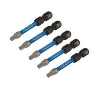 Draper Esperto Torx Star Urto Screwdriver Bit T20 X 50mm 0.6cm Hex 5 Confezione