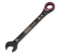 Draper Expert 03909 - Chiave combinata a cricchetto reversibile con sistema metrico HI-TORQ, 19 mm, colore: nero