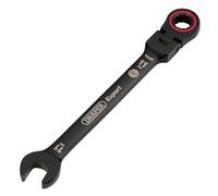 Draper Expert 03917 Expert HI-TORQ - Chiave combinata a cricchetto con testa flessibile, 11 mm, colore: nero