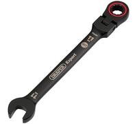 Draper Expert 03917 Expert HI-TORQ - Chiave combinata a cricchetto con testa flessibile, 11 mm, colore: nero