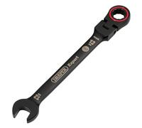 Draper Expert 03918 - Chiave combinata a cricchetto con testa flessibile, 12 mm, colore: nero