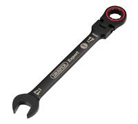 Draper Expert 03924 - Chiave combinata a cricchetto con testa flessibile, 17 mm,