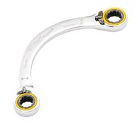 Draper Expert 03934 - Chiave a cricchetto a mezza luna ad anello doppio, 11 x 13 mm