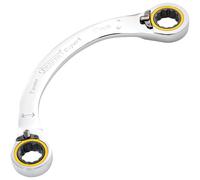 Draper Expert 03936 - Chiave a cricchetto a mezza luna ad anello doppio, 15 x 17 mm