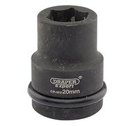 Draper Expert 05001, Chiave a bussola a impatto con attacco quadro, a 6 punti, 20 mm 3/4"