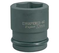 Draper Expert 05002, Chiave a bussola a impatto con attacco quadro, a 6 punti, 21 mm 3/4"