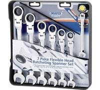 Draper Expert 07037 - Set di chiavi combinate a cricchetto flessibile (Confezione da 7)