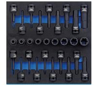 Draper Expert 161266cm Quadro Dr. Imp Set 1/2 Cassetto Eva Inserti Vassoio 28Pc