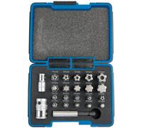 Draper Expert 23241 - Set 23 punte TX a stella 1/4"/3/8"