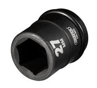 Draper Expert 28719 - Bussola a impatto Hi-Torq a 6 punti, attacco quadro da 3/4", 27 mm, blu