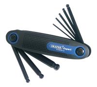 Draper Expert 33837 8 Pezzi Metrico Sfera Estremità Chiave Set IN Tasca Storage