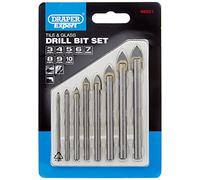 Draper Expert 48221 - Set per foratura piastrelle e vetro, 8 pezzi, colore: Blu