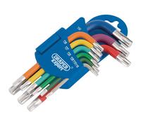 Draper Expert 66135 Metrico Colorato Corta Torx a Stella Chiave Set (9 Pezzi)