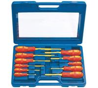 Draper Expert 69234 - Set di cacciaviti completamente isolati, omologati VDE, 11 pezzi, colore: Blu