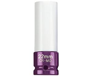 Draper Expert Awns/22 mm 1/5,1 cm con attacco quadro presa dado ruota per cerchi in lega, blu,