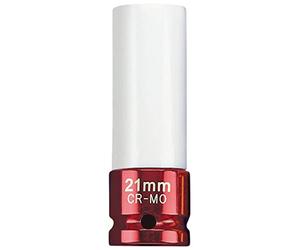 Draper Expert Awns/22 mm 1/5,1 cm con attacco quadro presa dado ruota per cerchi in lega, Rosso