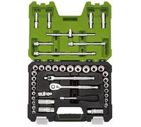 Draper Expert MM/AF - Set di chiavi a bussola combinate, 3/8", 41 pezzi, colore: Verde
