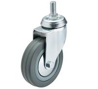 Draper Girevole Bullone Fissaggio Rotella IN Gomma Ruota 100mm Diametro S.W.L