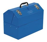 Draper Granaio Tipo Attrezzo Scatola Con 4 Cantilever Vassoi Blu 460 x 257 x
