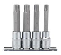 Draper h-ribe/4/100 1/2" SQ. Dr. Ribe & # 174; socket bit set (4 pezzi), blu