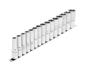 Draper H15MD/SR 1/5,1 cm centimetri. Dr. metrica profonda prese su una presa ferroviario (15 pezzi), blu