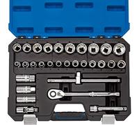 Draper H30MN/B - Set di bussole, blu, 1/5,1 cm, set di 30 pezzi