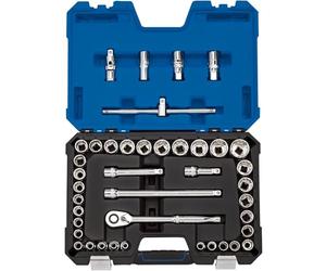 Draper H41AM/B 1/5,1 cm centimetri. Dr. mm/AF Combined socket set (41 pezzi), blu