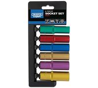 Draper H6 M/6PT/C/E 1/5,1 cm centimetri. Dr. Metric Deep socket set colorato (10 pezzi), blu