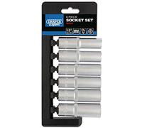 Draper H6 M/6PT/e 1/5,1 cm centimetri. Dr. Metric Deep socket set (6 pezzi), blu