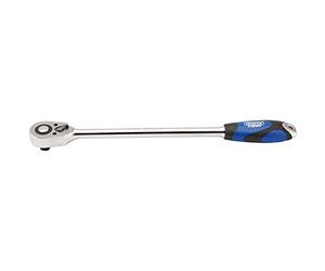 Draper h64 C-xl/B 48 dente extra long Quick Release Soft Grip cricchetto reversibile, blu, 1/5,1 cm Square Drive