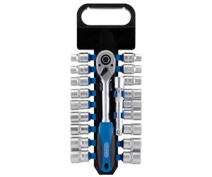Draper HD20AM/PR 1/5,1 cm centimetri. Dr. combinata mm/AF e presa cricchetto set (20 pezzi), blu