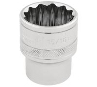 Draper HI-TORQ 1/2"D 15/16" AF 12 Punti Cromo Chiave Standard Lunghezza 33724