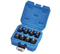 Draper HI-TORQ 20203-6-Point CR-MO - Set di 8 bussole metriche a impatto, 3/8" quadrato