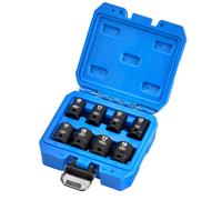 Draper Hi-Torq Metrico Standard Lunghezza Urto Presa Set 1cmD 8 PC 10-19mm 20203