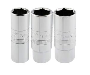 Draper ht-plug/3 1/2" SQ Dr set di bussole accensione (3 pezzo), blu