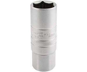 Draper ht-plug/MS 1/5,1 cm di guida quadrato 12 mm filettatura 6 punti presa cromo satinato con attacco per candela (18 mm), blu