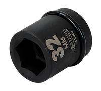 Draper Impact Socket 32mm 1in Quadra Azionamento 6 Facce Cromomolibdeno 05112
