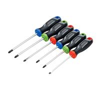 Draper Impugnatura Morbida Screwdriver Set 6 Pezzi Misto Magnetico Punte 13433