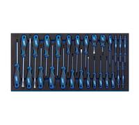 Draper Impugnatura Morbida Screwdriver Set IN Full Cassetto Eva Inserto 27 Pezzi